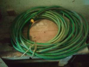 lot 63 image: Hose, Rope, coat tree & storage box