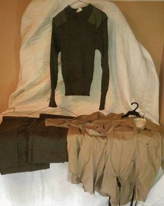 lot 229 image: Vintage Military Uniforms. Fabulous condition