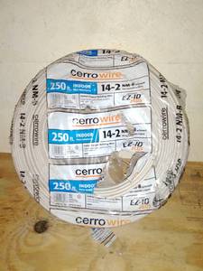 lot 77 image: Cerrowire 14-2 250 roll  open.