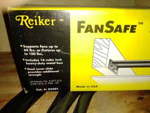 lot 79 image: Fan - safe ceiling support & heavy duty wire