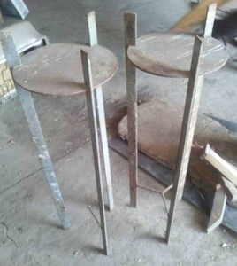 lot 94 image: 2 cast plant stands