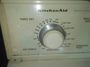 lot 143 image: Dryer- kitchen Aid Large Capacity.