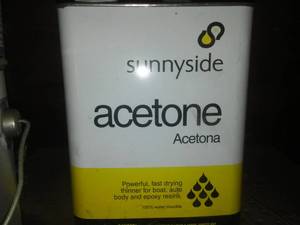 lot 97 image: Rust - Oleum Black, White, Acetone, and more.