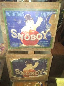 lot 151 image: 2 SnoBoy Apple Boxes.