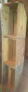 lot 156 image: 3 Apple crates nailed together.