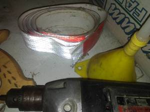 lot 173 image: Gerry Can - 1950, clamp, slow moving vehicle signs & more.