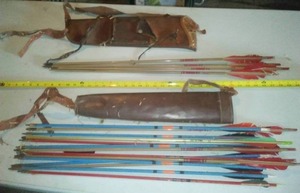 lot 176 image: 2 Quivers leather & Arrows.