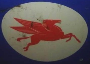 lot 308 image: Vintage Gas Cans Mobil & Wheatland.