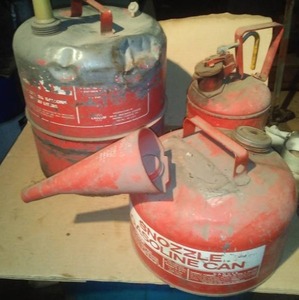 lot 311 image: 3 Gas fuel cans.