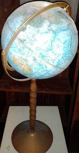lot 504 image: Furniture Lot - Pedestal Globe and more