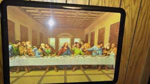 lot 524 image: Vintage Last Supper Framed Print.