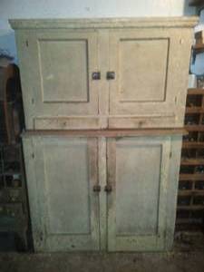 lot 334 image: 2 Piece wood cabinet & contents. Great condition