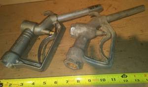 lot 337 image: 2 Gasoline Nozzles, pumps, handles.