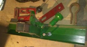 lot 342 image: 3 point hitch spacers, homemade motor mount for outboard motors to a engine hoist.