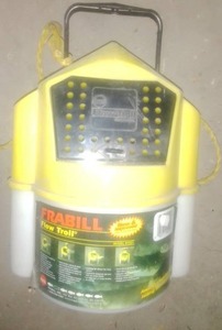 lot 448 image: FraBill Flow Troll Bucket, ice rods, lures and more. fishing Gear.
