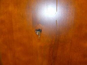 lot 22 image: Wall Cabinet W24x30 Light damage on top see pics-Open Box