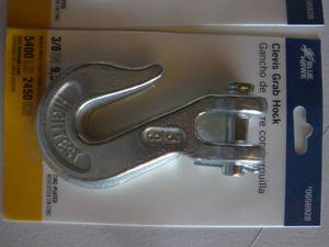 lot 36 image: 3  Blue Hawk Zinc-Plated Clevis Grab Hook 656928 -New