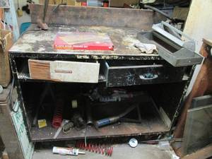 lot 13 image: Work Bench With Contents See Photo...