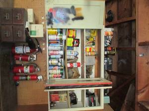 lot 20 image: Entire Contents of Shelves, Wood Ca...