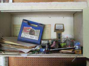 lot 21 image: Cabinet With Contents (Headlamps, C...