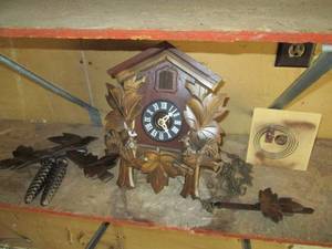 lot 30 image: Vintage Clock Partially Disassembl...