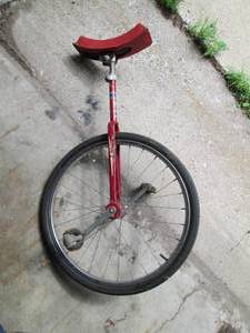 lot 38 image: Antique Unicycle Seat Torn, Needs ...
