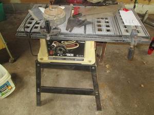 lot 40 image: Pro-Tech Work Bench With Saw, Guard...