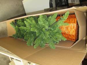 lot 60 image: Potted Tree In Wicker Basket Never...