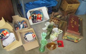 lot 85 image: Wood Boxes, & Other Vintage Items ...