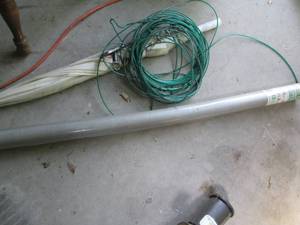 lot 112 image: Umbrella, Dog Tie Out & Cord See P...