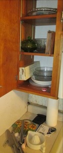 lot 123 image: Cabinet & Countertop Of Kitchen Ite...
