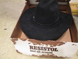 lot 147 image: Rodeo King Black Cowboy Hat (Size 7...