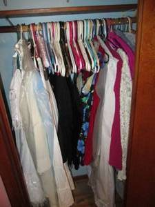 lot 157 image: Closet Full of Ladies Clothes Size...