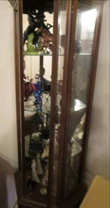 lot 166 image: Vintage Display Cabinet Full of Gla...