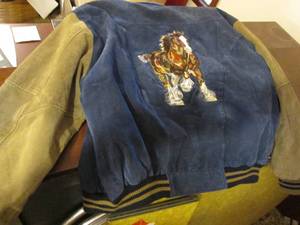 lot 192 image: Mens Embroidered Jacket With Horse...