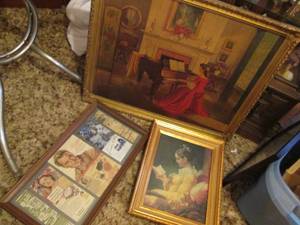 lot 193 image: (3) Vintage Wall Hangings See Phot...