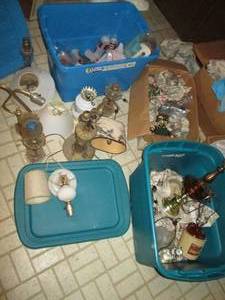 lot 255 image: Huge Lot of Lamps, Glassware & Misc...