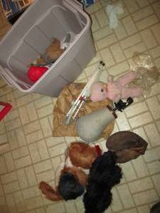 lot 256 image: Lot of Stuffed Animals & Vintage It...