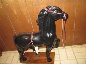 lot 264 image: Horse Statue With A Saddle ...