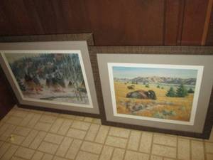 lot 266 image: (2) Wall Art Prints ...