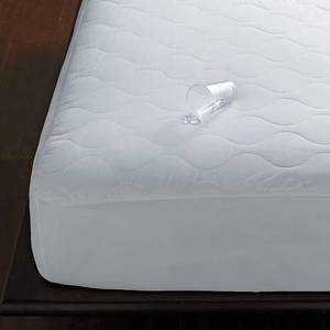 Quiet Waterproof Quilted Mattress Pad White Size Large Twin, MB21-LT-WHITE - NEW