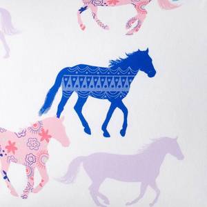 Prancing Ponies Multicolored Flannel Twin Duvet Cover, 30301D-T-MULTI - NEW