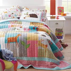 Furry Friends Quilt Multi Size FQ  Kids Bedding, 30282A-FQ-MULTI - NEW
