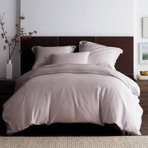 Tencel Lyocell Misty Lilac Solid Sateen Queen Duvet Cover, 50276D-Q-MISLLAC - NEW