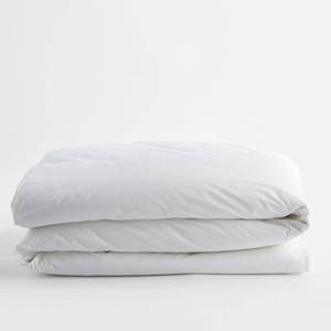 Cotton White Solid Percale Twin Duvet Cover, DS72-T-WHITE - NEW