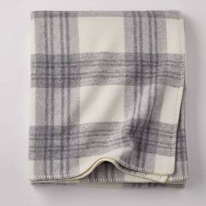 Ledge Plaid Merino Wool Blanket FullQueen Cream, 85024-FQ-CREAM - NEW Classic vibe. Soft hand. Rustic, timeless and warm.  The perfect choice for your dreamy A frame cabin. 100% Merino Wool. Dry Clean Only. Woven in Ireland.