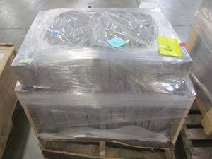 lot 122 image: Entire Pallet - Nantucket Pavers Yorkstone 24 in. x 24 in. Gray Concrete Paver (22-Pieces88 sq. ft.Pallet) 22421