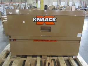 lot 132 image: Knaack 72 in. x 30 in. x 49 in. Storage Chest 90