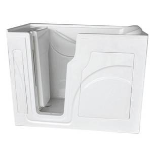 lot 703 image: Health Smart 52 x 30 x 40 White Health Smart Walk in Tub - Left Hand Drain, WB-701-LEFT