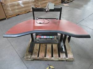 lot 706 image: DETAILS Fitwork Walkstation Table.  Missing Tread Walker and all power cords - Desk Only.